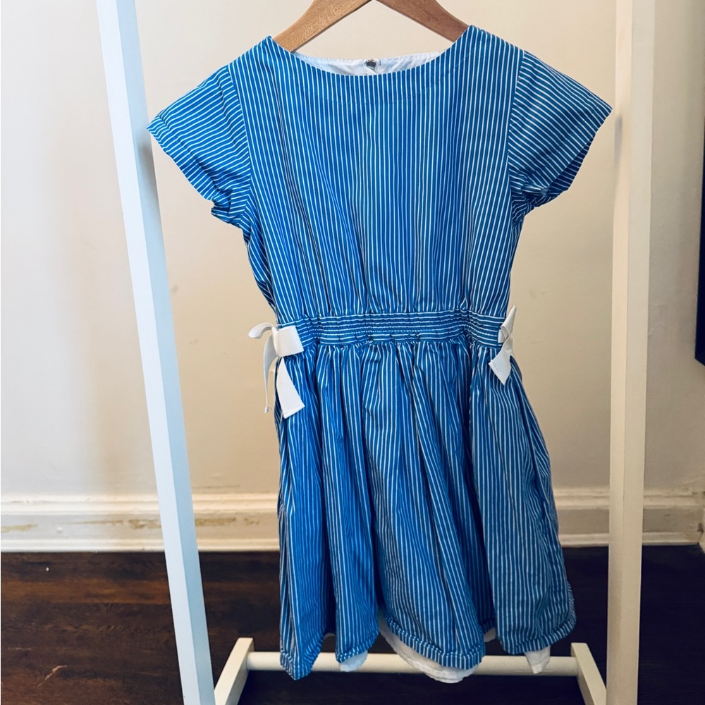 Crewcuts Blue and White Striped Dress